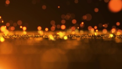 Wall Mural - The abstract background of gold has light, sparkling and particles. Starburst with seamless golden light