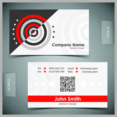 Vector abstract creative business cards set template