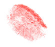© New Africa - Fingerprint made with blood on white background, top view