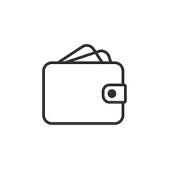 Poster - Wallet icon template black color editable. Cash savings symbol Flat vector sign isolated on white background. Simple logo vector illustration for graphic and web design.