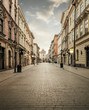 Street of old town in Krakow, Poland