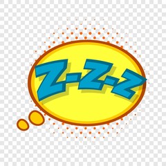 Poster - Zzz, speech bubble icon. Pop art illustration of Zzz, speech bubble vector icon for web