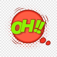 Poster - Oh, comic speech bubble icon. Pop art illustration of Oh, comic speech bubble vector icon for web