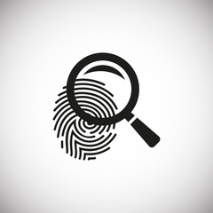 Poster - Search related icon on background for graphic and web design. Simple illustration. Internet concept symbol for website button or mobile app.