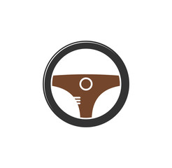 Poster - Steering wheel icon on background for graphic and web design. Simple illustration. Internet concept symbol for website button or mobile app.