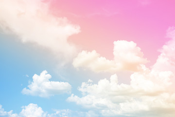 Wall Mural - Cloud and sky with a pastel colored. Nature abstract background