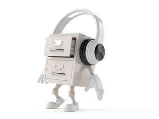 Sticker - Archive character with headphones