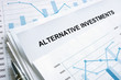 Documents about Alternative investments with financial charts.