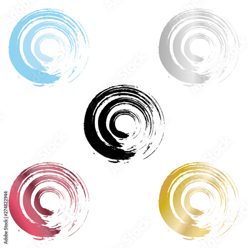 毛筆で描いた丸の背景イラスト Stock Vector Adobe Stock 毛筆で描いた丸の背景イラスト Stock Vector Adobe Stock