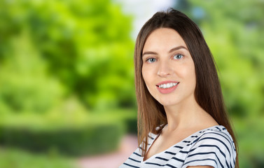 Canvas Print - beautiful young woman