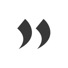 Aufkleber - Quote icon flat style template black color editable. Quote symbol Flat vector sign isolated on white background. Simple logo vector illustration for graphic and web design.