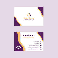 flat modern liquid business card template