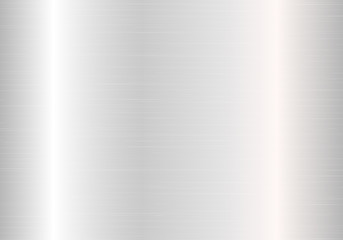 Wall Mural - bright silver background with metal texture. vector illustration with light effect.