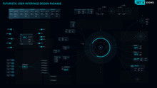 Futuristic User Interface Design Element Set 08