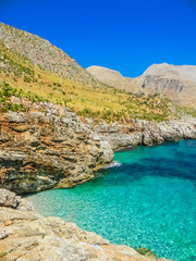 Beautiful beach in the Zingaro Natural Reserve, Sicily