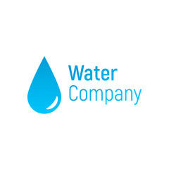 Sticker - Water vector logo.