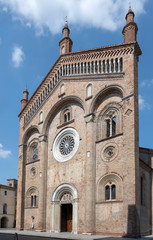 Wall Mural - cathedral Romanesque facade, Crema, Italy