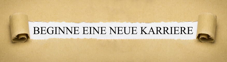 Sticker - Beginne eine neue Karriere