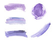 © Millaly - Purple brush stroke watercolor texture. Abstract watercolor washes. Trendy background for banner, flyer, poster, save the date, greeting, wedding invitation