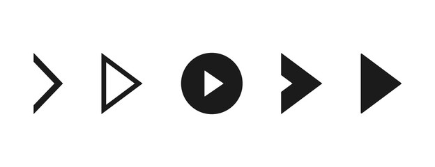 Poster - Super set different arrows mark. Flat style vector illustration