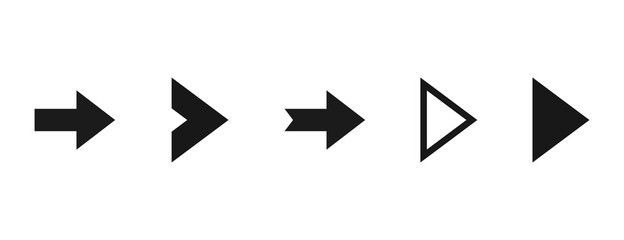 Poster - Super set different arrows mark. Flat style vector illustration