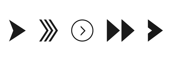 Poster - Super set different arrows mark. Flat style vector illustration