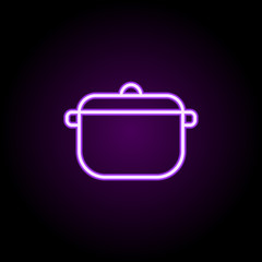 Poster - pan neon icon. Elements of web set. Simple icon for websites, web design, mobile app, info graphics
