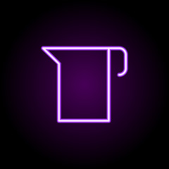 Poster - kitchen watering can with level neon icon. Elements of web set. Simple icon for websites, web design, mobile app, info graphics