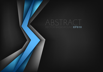 Poster - Blue vector abstract background with copy space for text