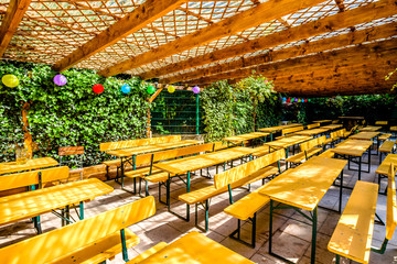 Canvas Print - beergarden