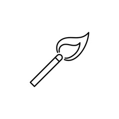 Aufkleber - Match, firefighter icon. Element of firefighter icon. Thin line icon for website design and development, app development