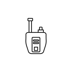 Aufkleber - Willkie talkie, firefighter icon. Element of firefighter icon. Thin line icon for website design and development, app development