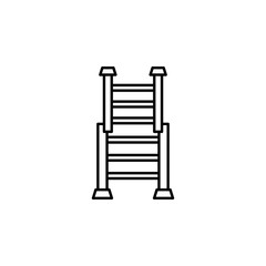 Aufkleber - Ladder, firefighter icon. Element of firefighter icon. Thin line icon for website design and development, app development
