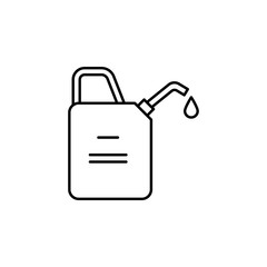 Aufkleber - Gasoline, firefighter icon. Element of firefighter icon. Thin line icon for website design and development, app development