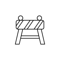 Aufkleber - Barrier, firefighter icon. Element of firefighter icon. Thin line icon for website design and development, app development