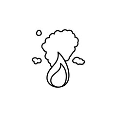 Aufkleber - Fire, firefighter icon. Element of firefighter icon. Thin line icon for website design and development, app development