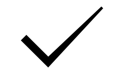 Poster - Check mark flat icon for approval and validation