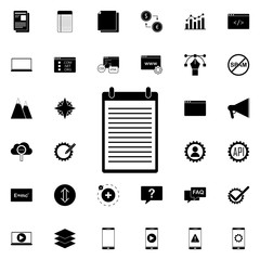 Aufkleber - records icon. Universal set of web for website design and development, app development