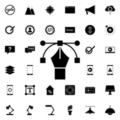 Poster - pen editing icon. Universal set of web for website design and development, app development