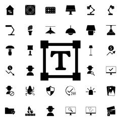 Aufkleber - editing text sign icon. Universal set of web for website design and development, app development