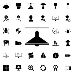 Aufkleber - chandelier icon. Universal set of web for website design and development, app development
