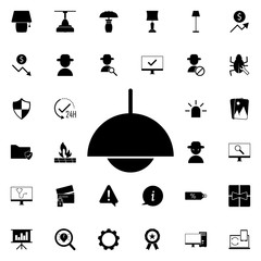 Aufkleber - chandelier icon. Universal set of web for website design and development, app development