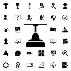 Aufkleber - chandelier icon. Universal set of web for website design and development, app development