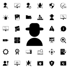 Aufkleber - agent icon. Universal set of web for website design and development, app development