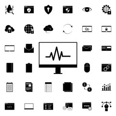 Aufkleber - computer diagnostics icon. universal set of web for website design and development, app development