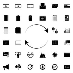 Poster - refresh sign icon. Universal set of web for website design and development, app development
