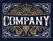 © Roverto - Vintage logo with floral elements