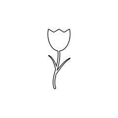 Aufkleber - tulip icon. Element of web for mobile concept and web apps icon. Outline, thin line icon for website design and development, app development