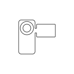 Aufkleber - manual video camera icon. Element of web for mobile concept and web apps icon. Outline, thin line icon for website design and development, app development