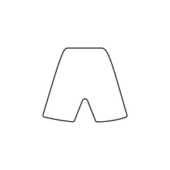 Poster - shorts icon. Element of web for mobile concept and web apps icon. Outline, thin line icon for website design and development, app development